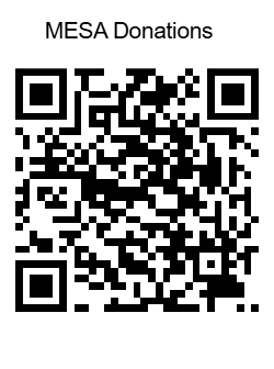 MESA Donation QR Code - Scan to donate via PayPal